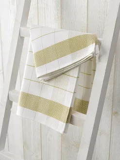 Theedoeken De Witte Lietaer Mixte Yellowgreen (2 stuks)