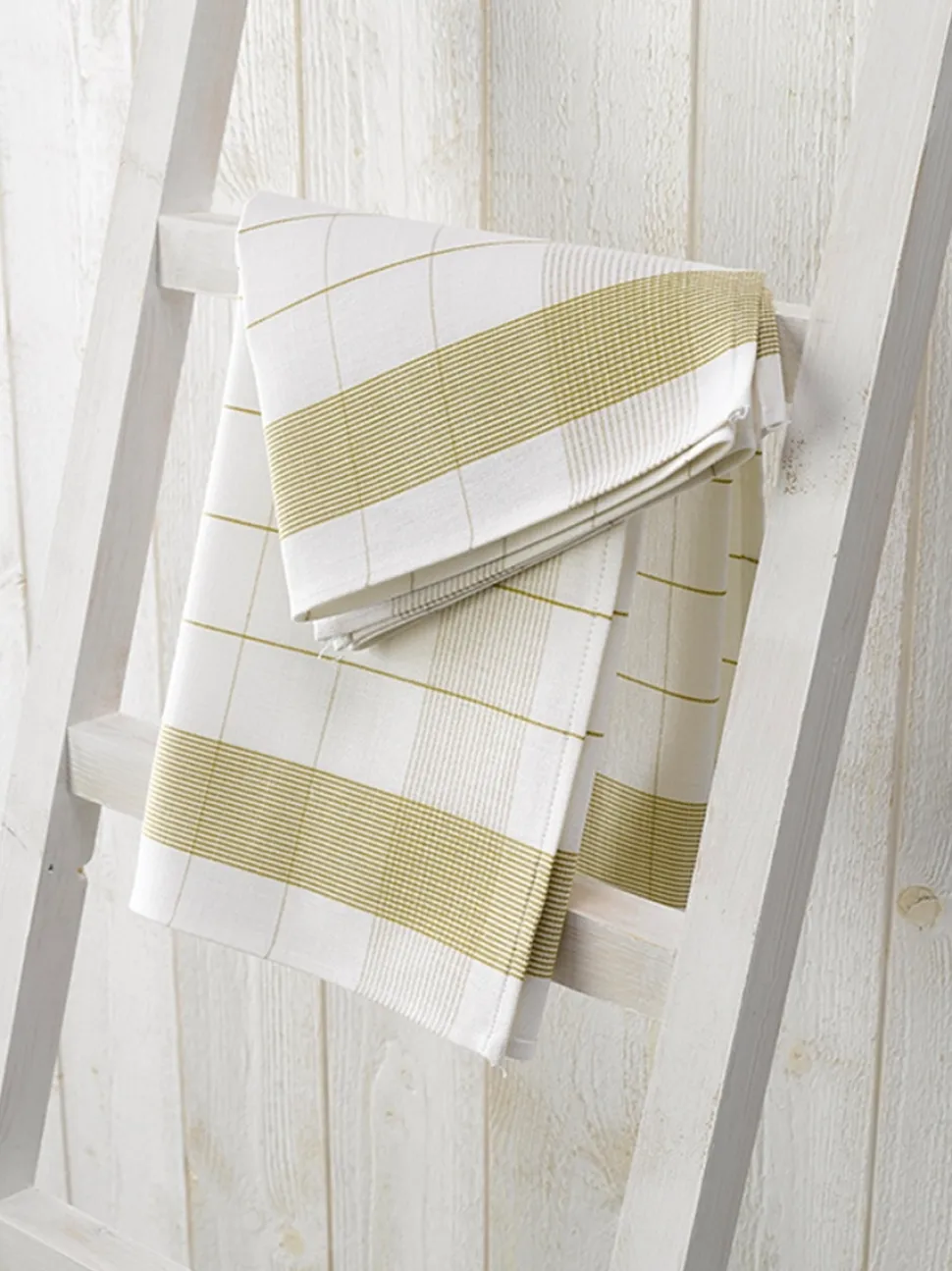 Theedoeken De Witte Lietaer Mixte Yellowgreen (2 stuks)
