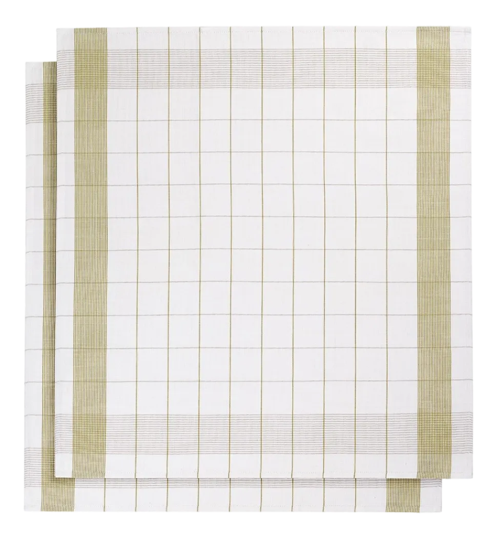 Theedoeken De Witte Lietaer Mixte Yellowgreen (2 stuks)