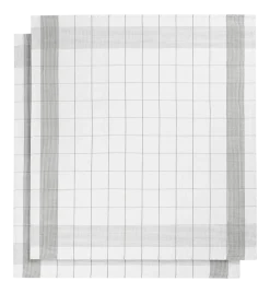 Theedoeken De Witte Lietaer Mixte Grey (2 stuks)