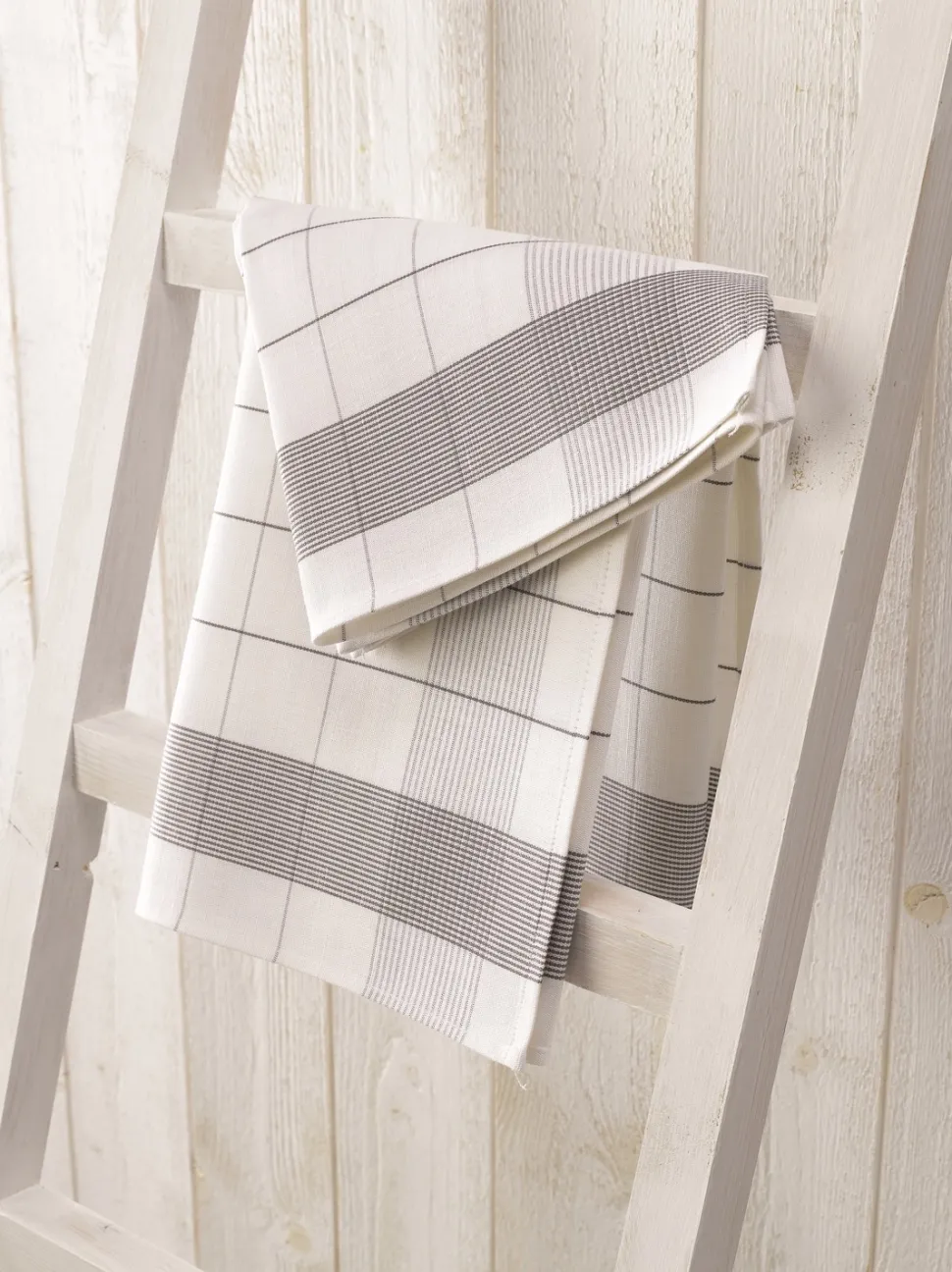 Theedoeken De Witte Lietaer Mixte Grey (2 stuks)