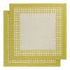 De Witte Lietaer Theedoeken Pied De Poule Yellowgreen (2 stuks) Hot