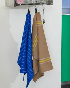 Theedoek HAY Canteen Blue?Pinstripe