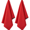 Theedoek Humdakin Organic Rushing Red (Set van 2)