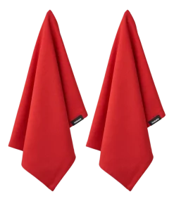 Theedoek Humdakin Organic Rushing Red (Set van 2)