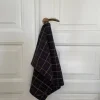 Theedoek Humdakin Recycled Cotton Brown Plaid (Set van 2)