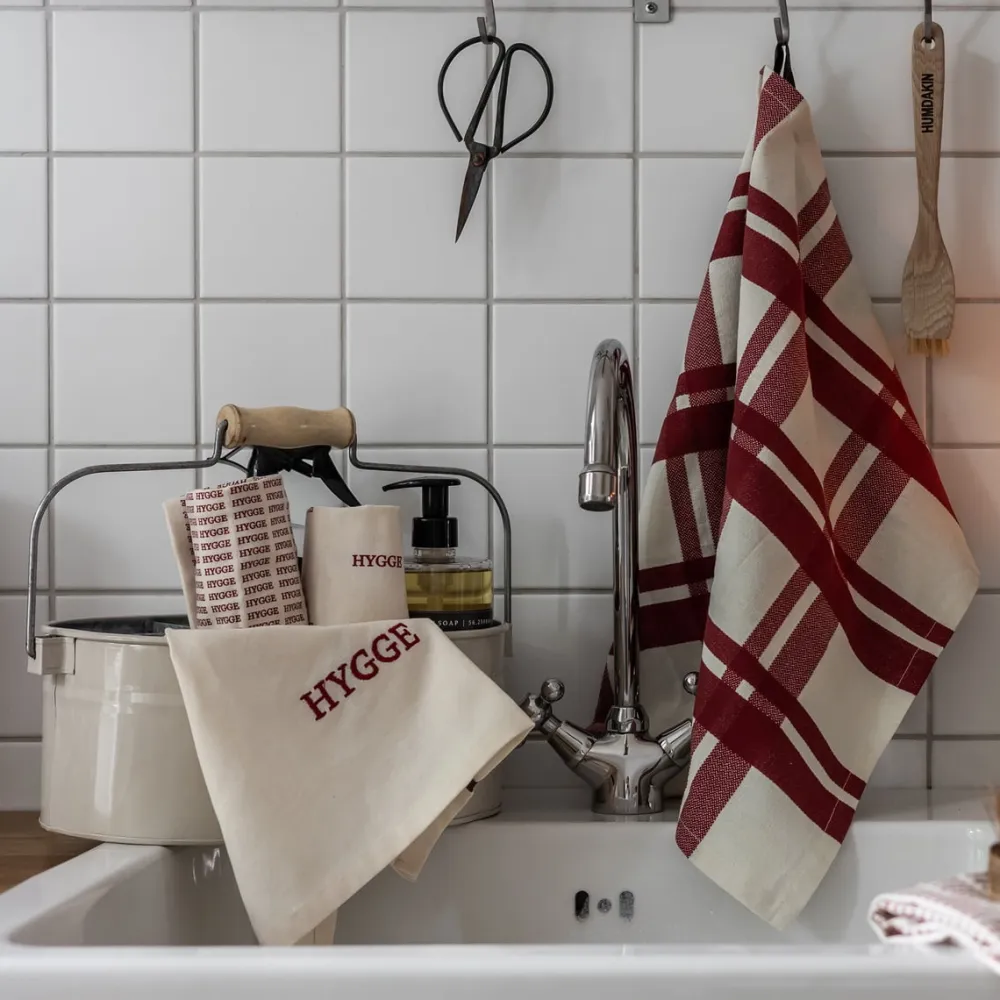 Humdakin Theedoek Red Check (Set van 2) Clearance