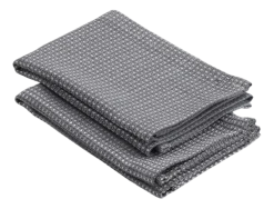 Kela Theedoek Caja Dark Grey (Set van 2) - 32 x 32 cm Best