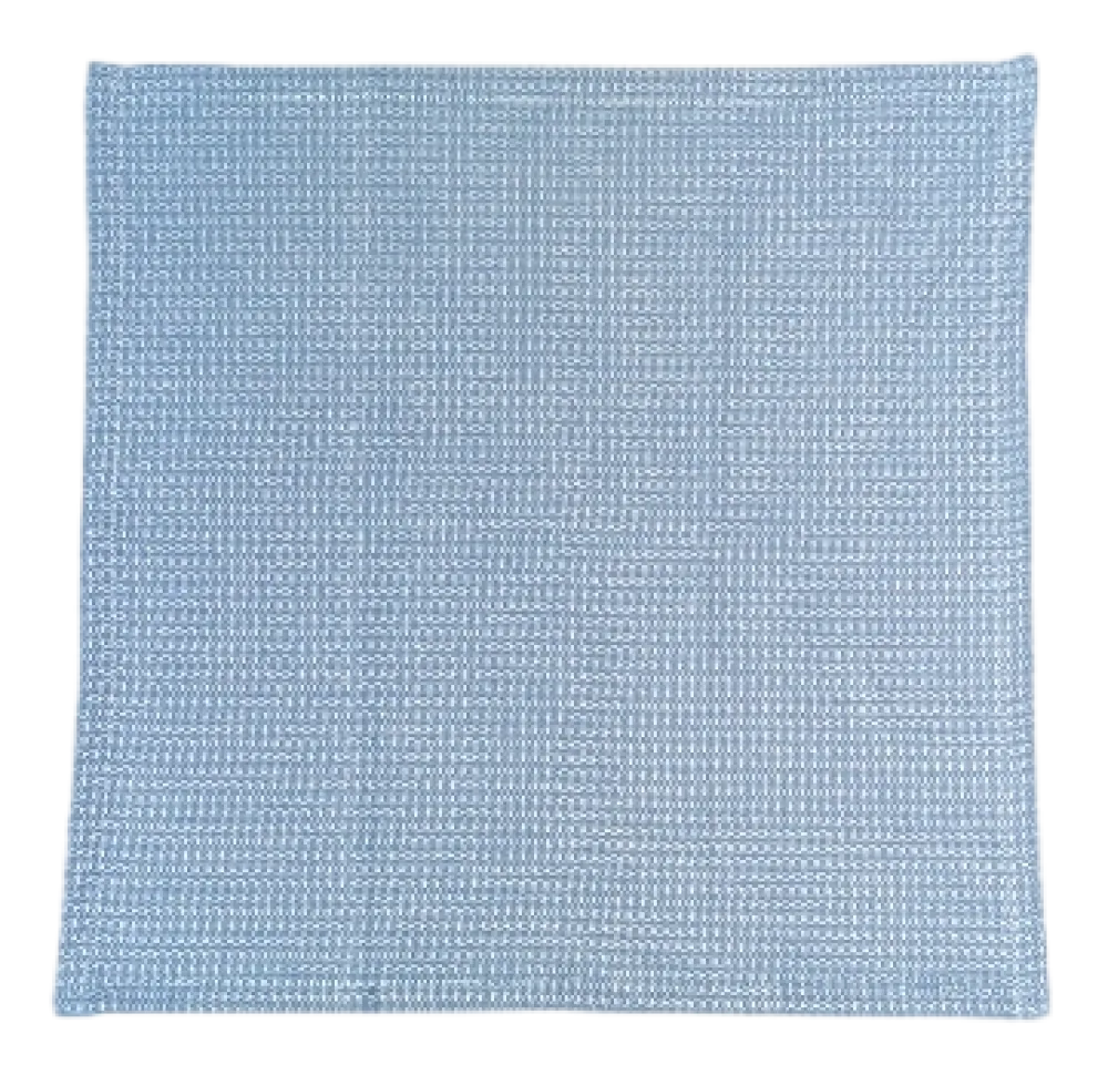 Kela Theedoek Caja Smoke Blue (Set van 2) - 32 x 32 cm Clearance