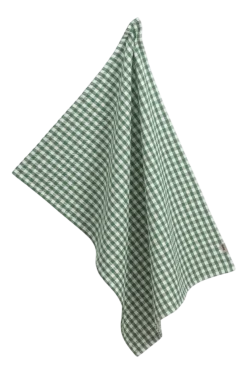 Theedoek Kela Cora Geblokt Groen - 50 x 70 cm