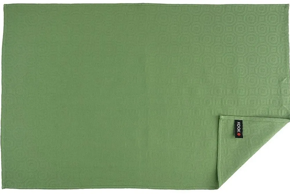 KOOK Theedoek Inka Groen (50 x 70 cm) Outlet