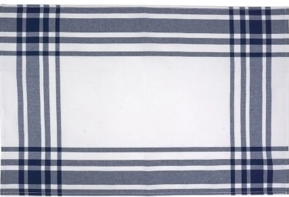 KOOK Theedoek Streep Blauw Sale