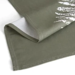 Walra Theedoek Dry with Leaves Legergroen (50 x 70 cm) Outlet