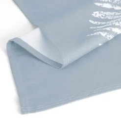 Walra Theedoek Dry with Leaves Jeans Blauw (50 x 70 cm) New