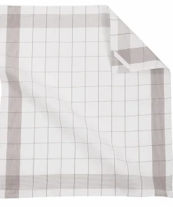 ZicZac Theedoek Linnen Taupe (set van 2)