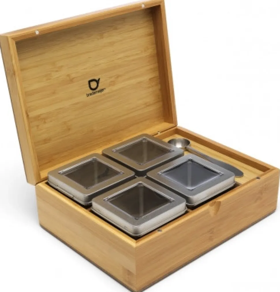 Theedoos Bredemeijer Bamboo Bruin (6-delig)