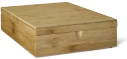 Bredemeijer Theedoos Bamboo 9-Vaks Gesloten Bruin Clearance