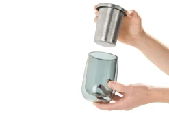 AdHoc Theeglas met Filter Fusion Grijs 400 ml (2-delig) Outlet