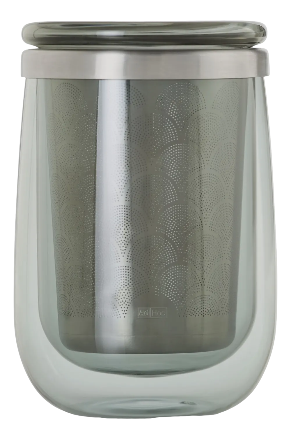 AdHoc Theeglas met Filter Fusion Grijs 400 ml (2-delig) Outlet