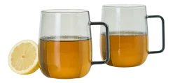 Theeglas AdHoc Yuna Grey 560 ml (Set van 2)