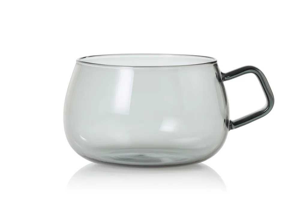 AdHoc Theeglas Yuna Grey 400 ml (Set van 2)