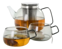 AdHoc Theeglas Yuna Grey 400 ml (Set van 2)