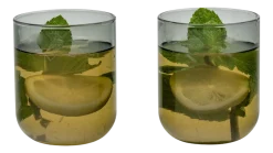 Theeglas Bredemeijer Padua Grijs 400 ml (Set van 2)