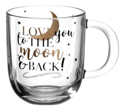 Theeglas Leonardo Emozione Love You 400 ml (Set van 4)