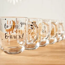 Theeglas Leonardo Emozione Love You 400 ml (Set van 4)