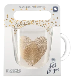 Theeglas Leonardo Emozione Vingerafdruk Hart 400 ml (Set van 4)