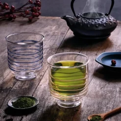 Theeglas Luigi Bormioli Thermic Glass Asagao Blue 235 ml (2-Delig)