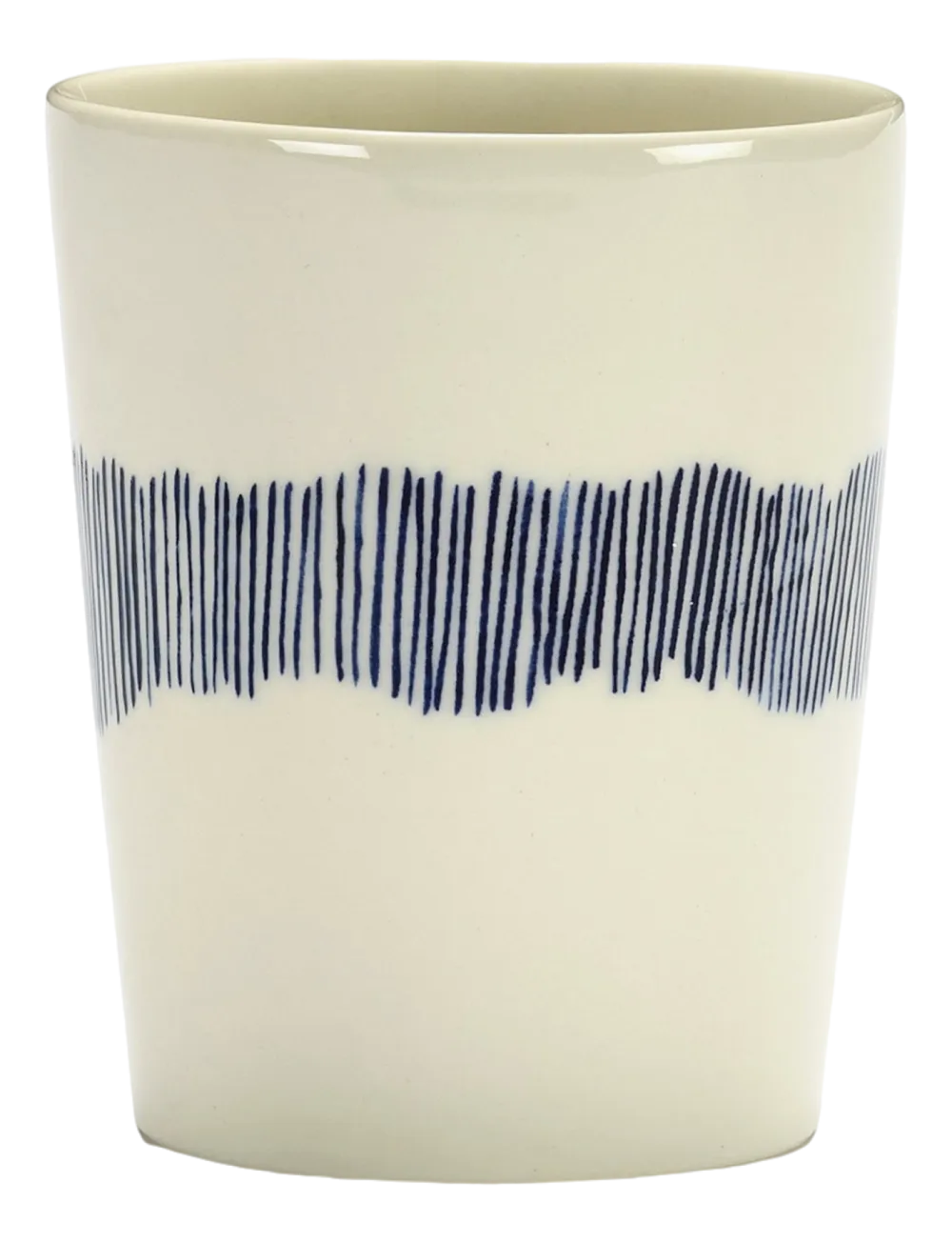 Serax Theeglas Feast Tableware By Ottolenghi White Stripes Blue 330 ml Online