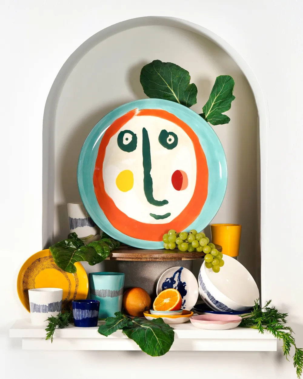 Serax Theeglas Feast Tableware By Ottolenghi White Stripes Blue 330 ml Online