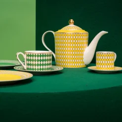 Theekop POLSPOTTEN Chess (Set van 4)