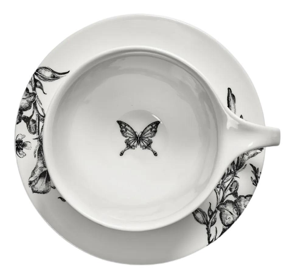 Theekop Serax Butterfly Unity White 240 ml