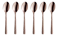 Theelepel Amefa Felicity Hammered Rose (6-delig)