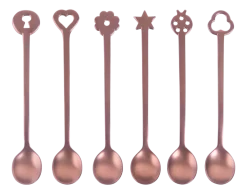 Sambonet Theelepel Living PVD Portafort. Copper (Set van 6) Sale