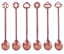 Theelepel Sambonet Party Oriental Living Antique PVD Copper (6-Delig)