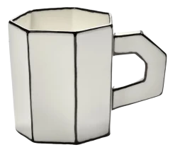 Theemok Serax Carte Blanche White/Black 300 ml
