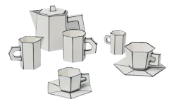Theemok Serax Carte Blanche White/Black 300 ml