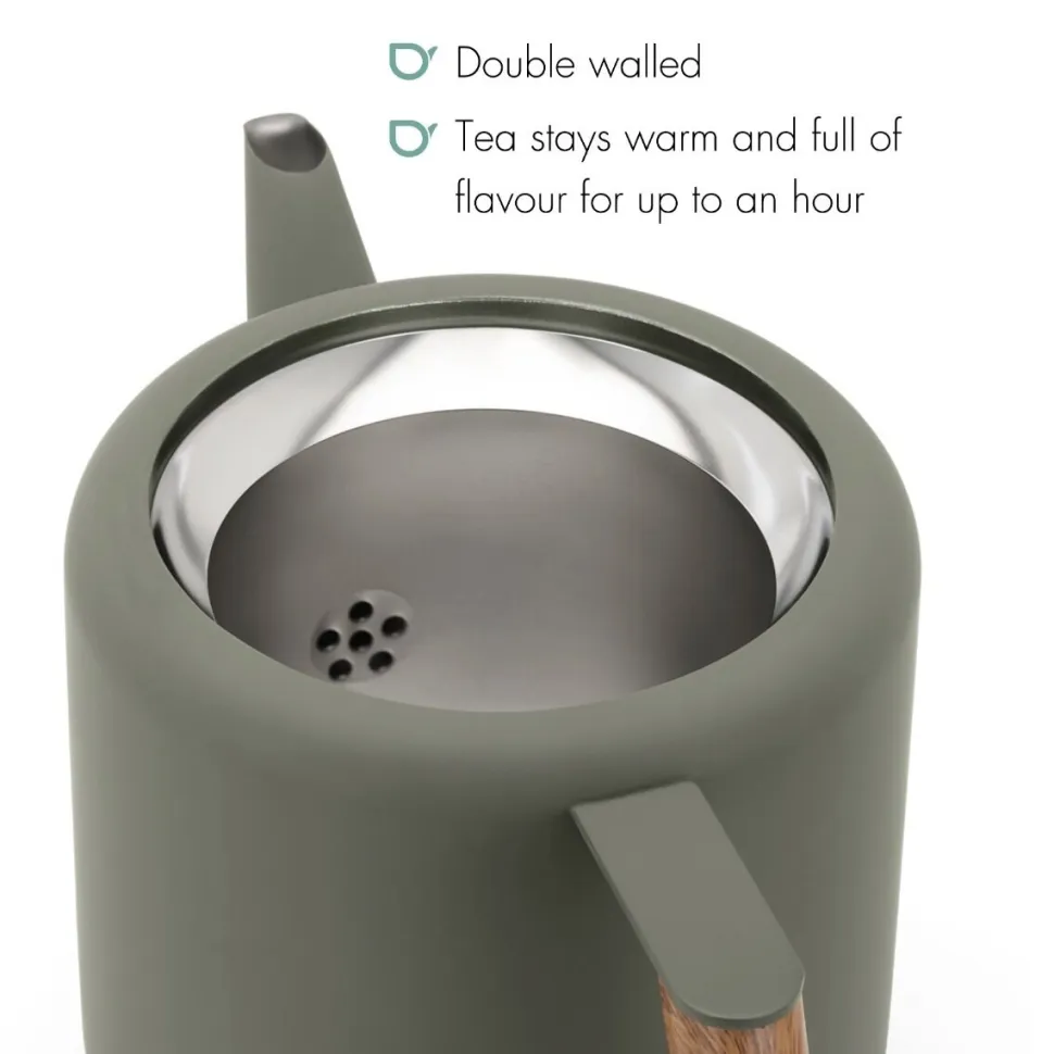 Theepot Bredemeijer Boston Leigrijs 1,1 L