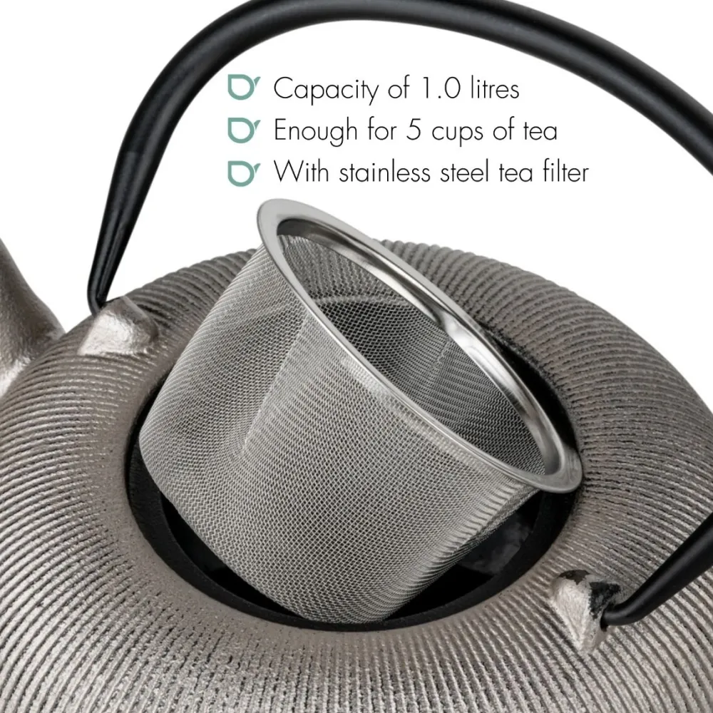 Bredemeijer Theepot Sichuan Zilver 1,0 L