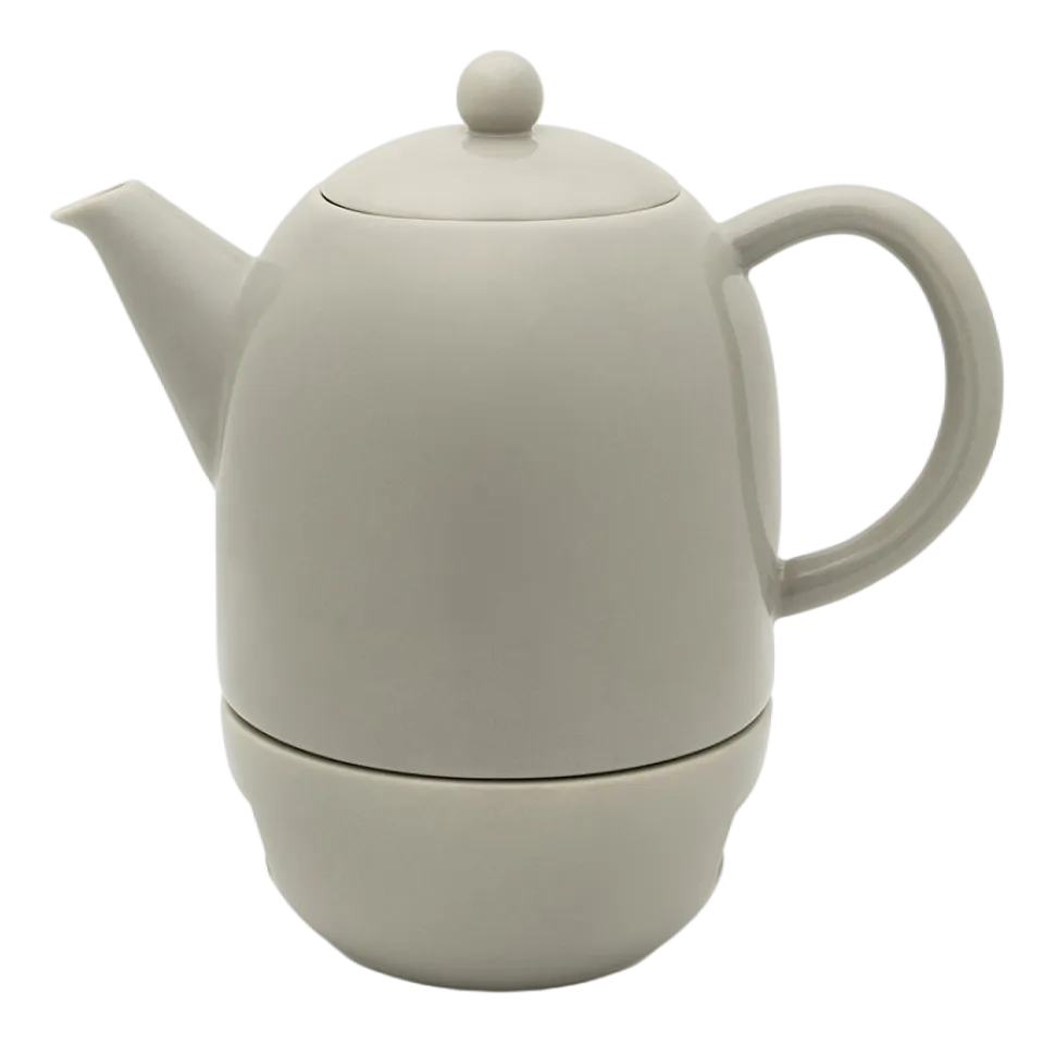 Theepot Bredemeijer Silhouet Viborg Met Theelicht Warm Grijs 1,2L