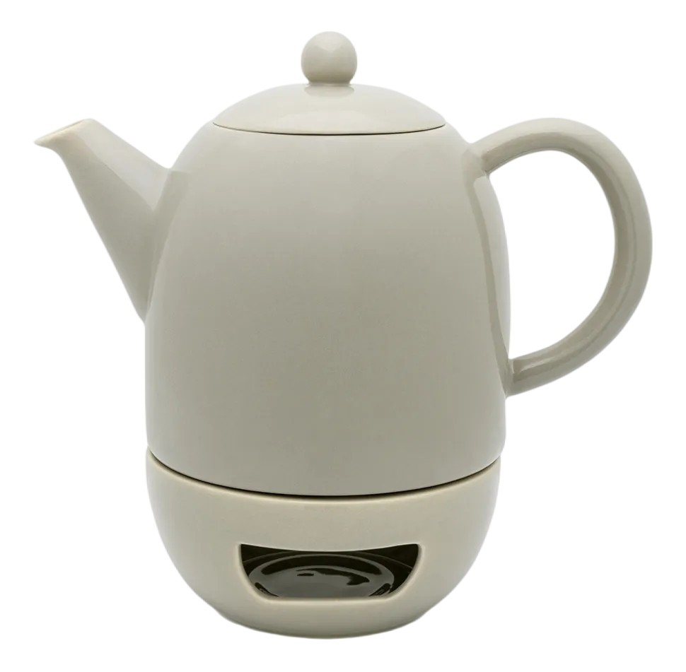 Theepot Bredemeijer Silhouet Viborg Met Theelicht Warm Grijs 1,2L