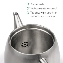 Bredemeijer Theepot Vera RVS Mat 0,9 L Hot