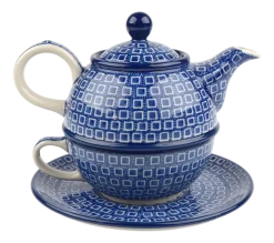 Bunzlau Castle Theepot Blue Diamond Tea for One 600 ml Clearance