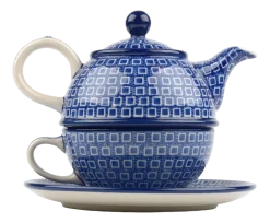 Bunzlau Castle Theepot Blue Diamond Tea for One 600 ml Clearance