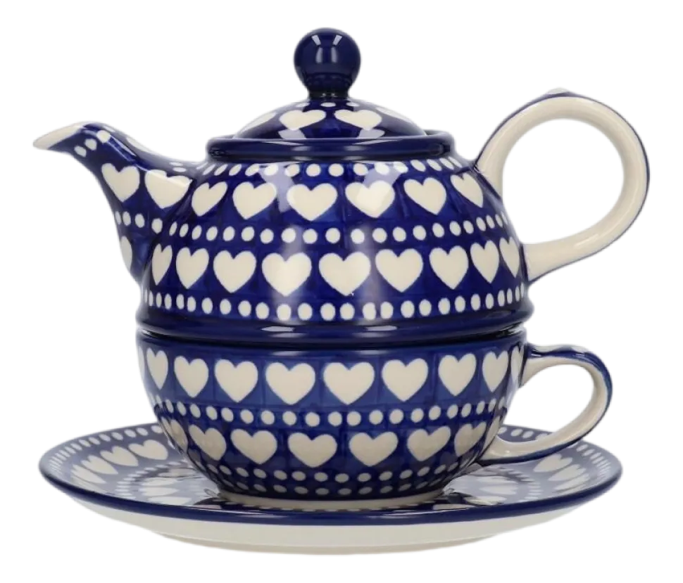 Theepot Bunzlau Castle Tea for One Blue Valentine (600 ml)