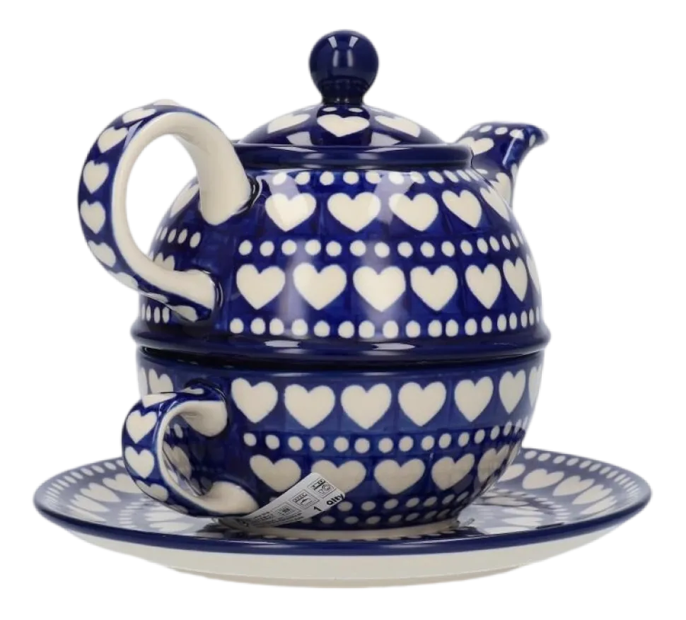 Theepot Bunzlau Castle Tea for One Blue Valentine (600 ml)