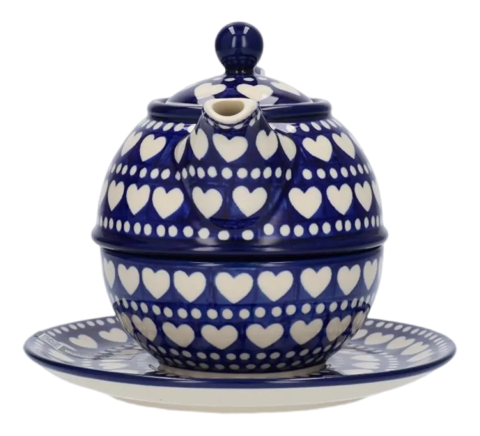 Theepot Bunzlau Castle Tea for One Blue Valentine (600 ml)